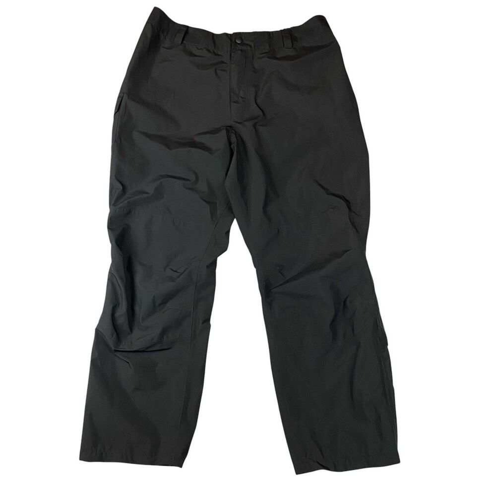 Cabela's Gore-Tex Rain Pants Men's XL Black Full Side Zip Waterproof Outdoor